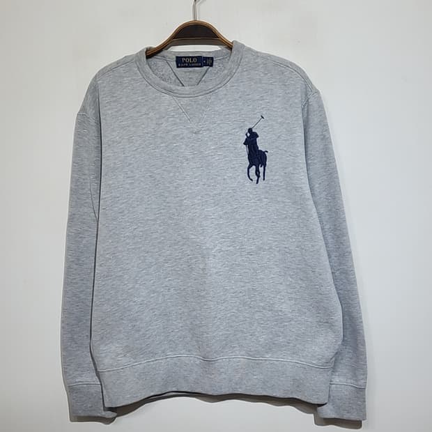 (M) 랄프로렌 폴로 맨투맨 그레이 빅포니 기모 스웨트 