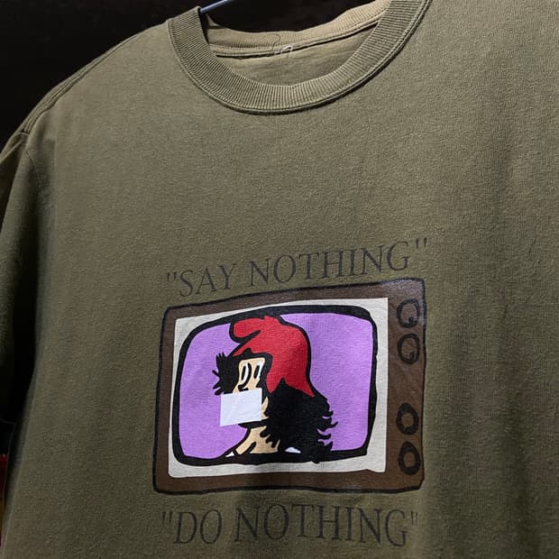 01SS Undercover 언더커버  "Say Nothing" 반팔