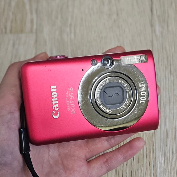 작례o)캐논 디지털 익서스 IXUS 95 IS 핑크 디지털카메라 디카