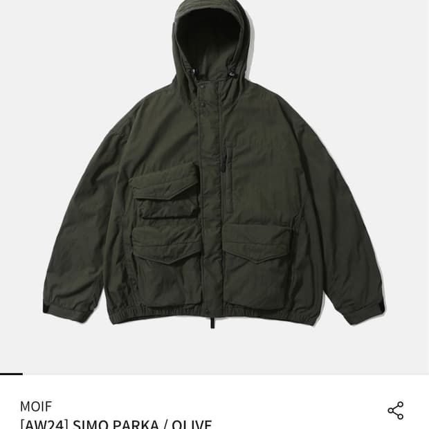 모이프 24AW 시모 파카 올리브[2]