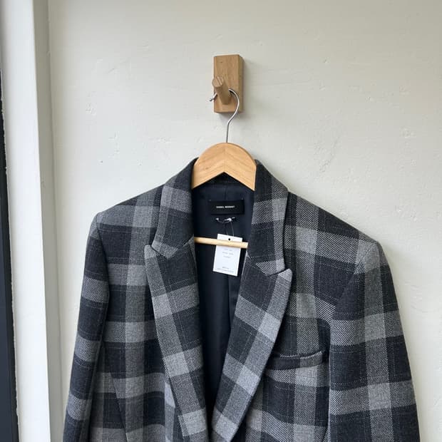 15990 - 이자벨마랑 체크 블레이저 자켓