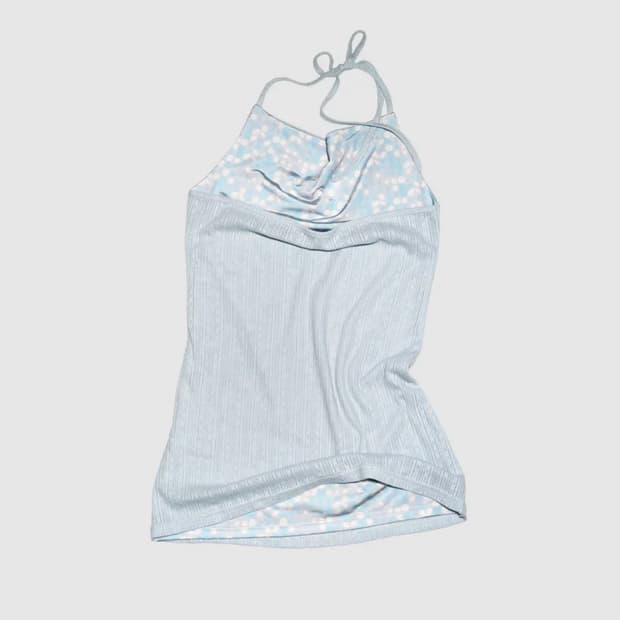 인앤양인하모니 Reversible halter top baby blue