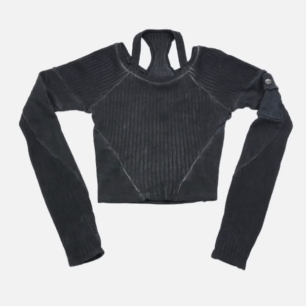 새상품 aesynctx 에이시넥틱스 레이어드 탑 블랙 s