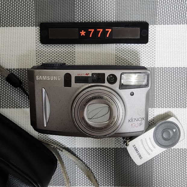 삼성캐녹스 170 IP 필름카메라 리모컨 파우치포함