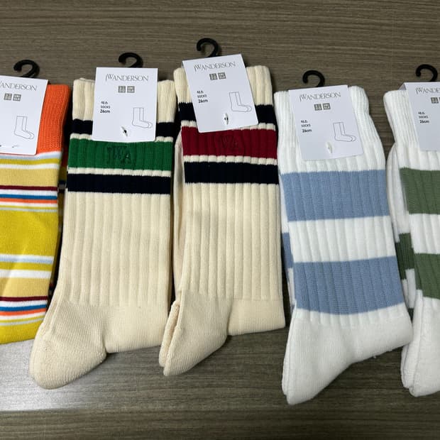 유니클로 JW앤더슨 양말 5켤래 26Cm