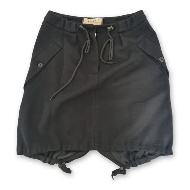 MARNI 발룬 실루엣 미니 스커트 블랙 38