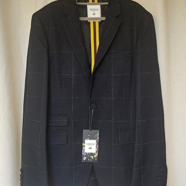 ERDEM X H&M 체크 블레이저 (EUR 46)새상품