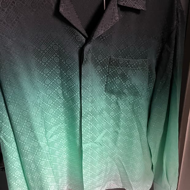 카사블랑카 그라데이션 실크 셔츠