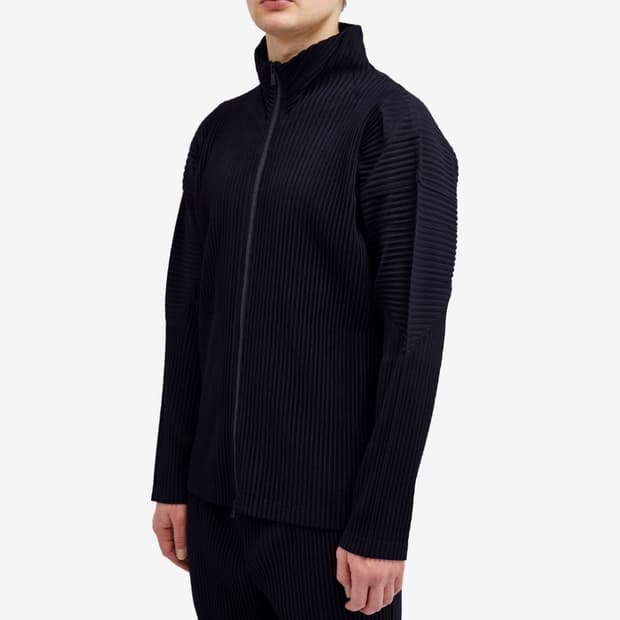 옴므플리세 이세이 미야케 집업 Navy - 3size