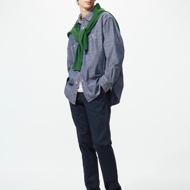 유니클로 슬림핏치노팬츠 네이비