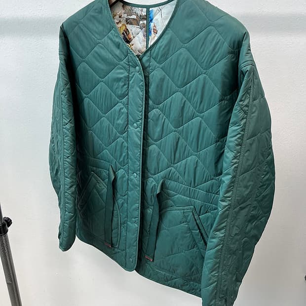 여) 코오롱 리버시블 퀼팅자켓 