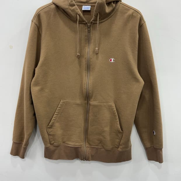 챔피온 후드집업 카멜