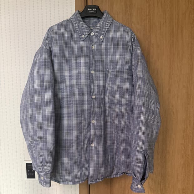 stu 패딩셔츠 패디드 셔츠 L 구스다운 