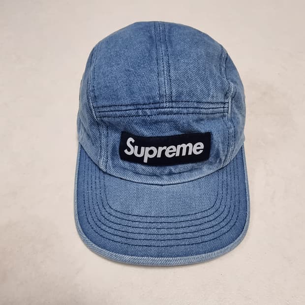 Supreme denim camp cap