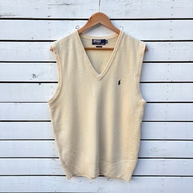 Polo 폴로 울 니트 조끼 베스트