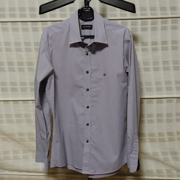 (LOUIS QUATORZE) 루이까또즈 퍼플 체크 셔츠 100 (슬림)