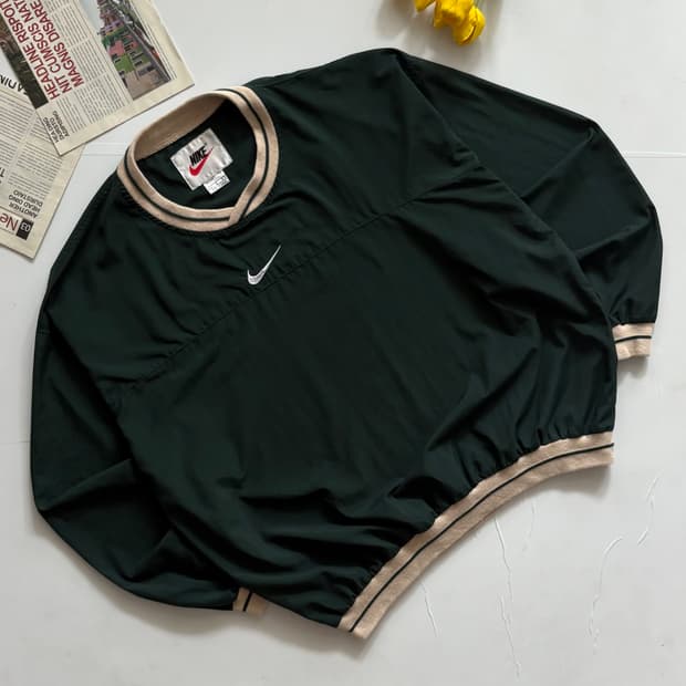 Nike 나이키 빈티지 딥그린 풀오버 웜업
