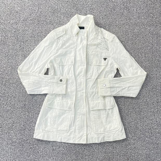 XS 게스 여성 레이스 야상 자켓 0304S1