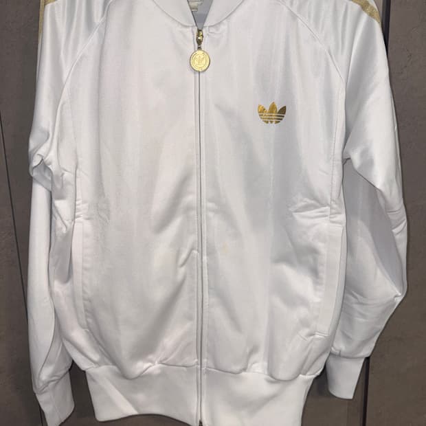 아디다스 대장 화이트 금장 져지