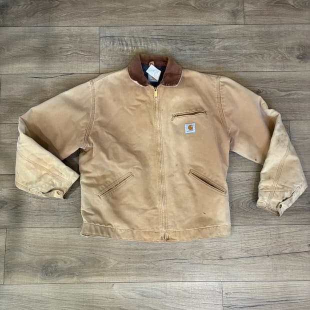 칼하트 J01 빈티지 디트로이트 자켓 브라운