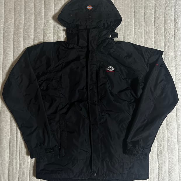 디키즈 후드 바람막이 자켓 블랙 (S)