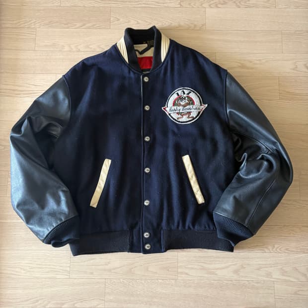 90s 할리데이비슨 X Warner Bros 자켓 M
