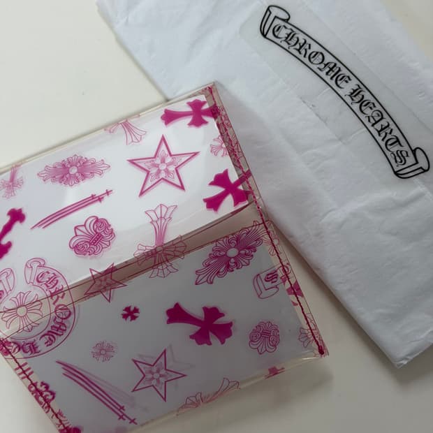 크롬하츠 pvc 지갑 핑크