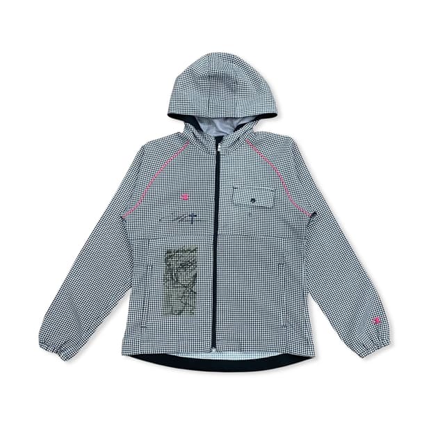 CHAMPION, Pink Piping Check Hood Zip up