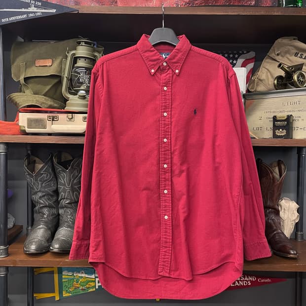 90s 폴로 랄프로렌 블레어 핏 플란넬 셔츠 N411