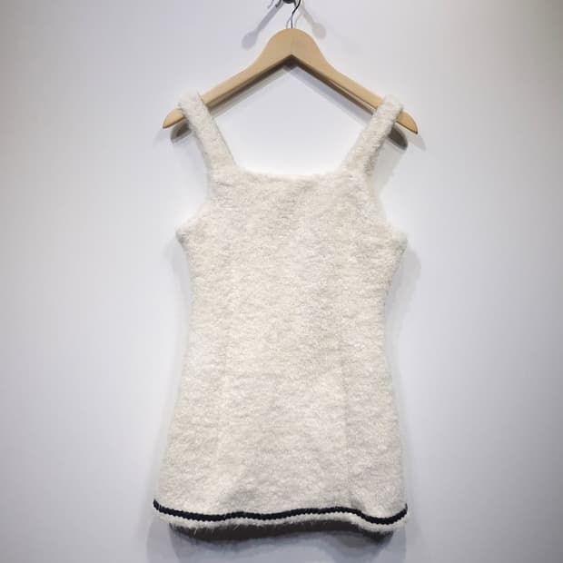 [새상품]MAYOON 메이윤 울혼방 퍼 미니원피스