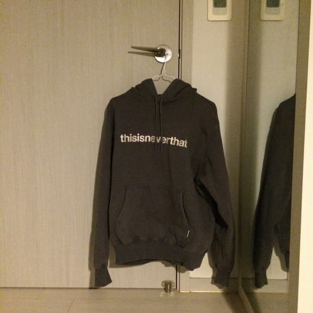 디스이즈네버댓 차콜 후드티 