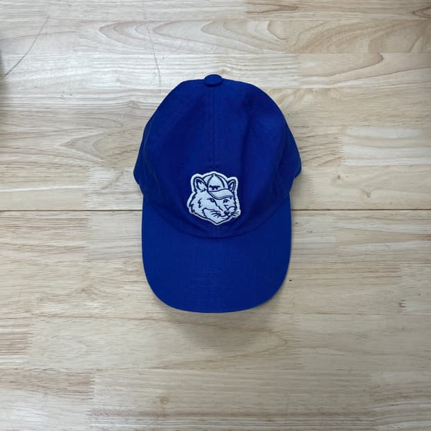 메종키츠네 블루 볼캡 F