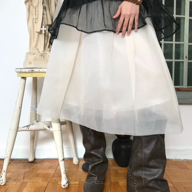 vintage organza skirt 