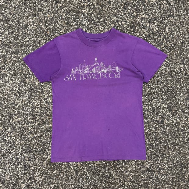 90s 샌프란시스코 빈티지 싱글스티치 티셔츠 made in USA (S)