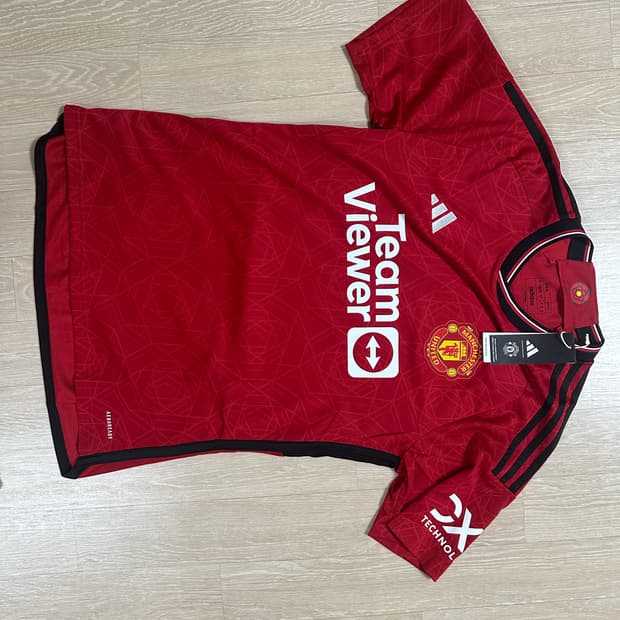 아디다스 맨체스터 유나이티드 2023/24 홈 저지 팀 컬리지에이트 레드