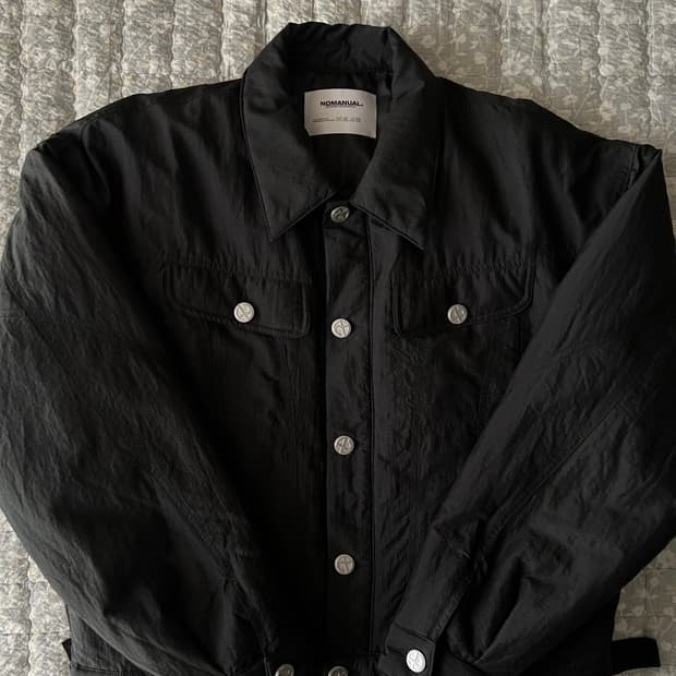 노매뉴얼 트러커 자켓 블랙 L