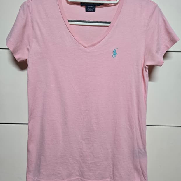 폴로 랄프로렌 스포츠 여성 브이넥 핑크 티셔츠