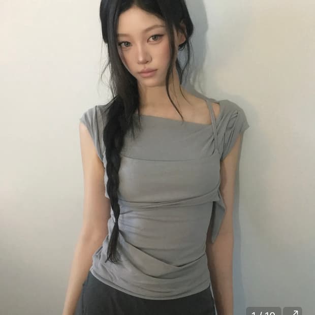 플레어업 Layered Bustier T-Shirt
