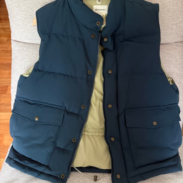 카키스 패딩조끼 2사이즈 Trail Down Vest Blue