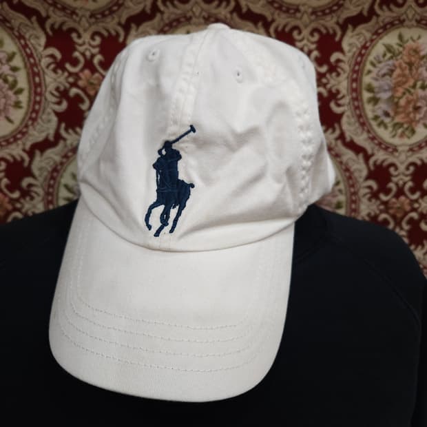 폴로 랄프로렌 화이트 빅포니 볼캡

