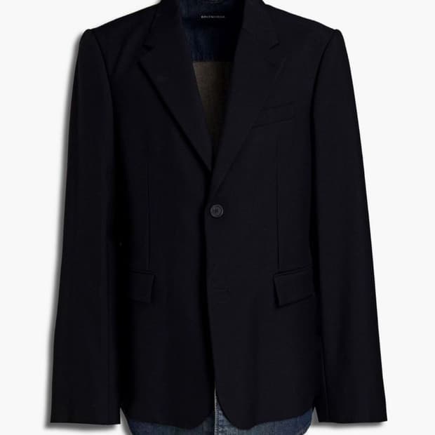 발렌시아가 데님 레이어드 블레이저