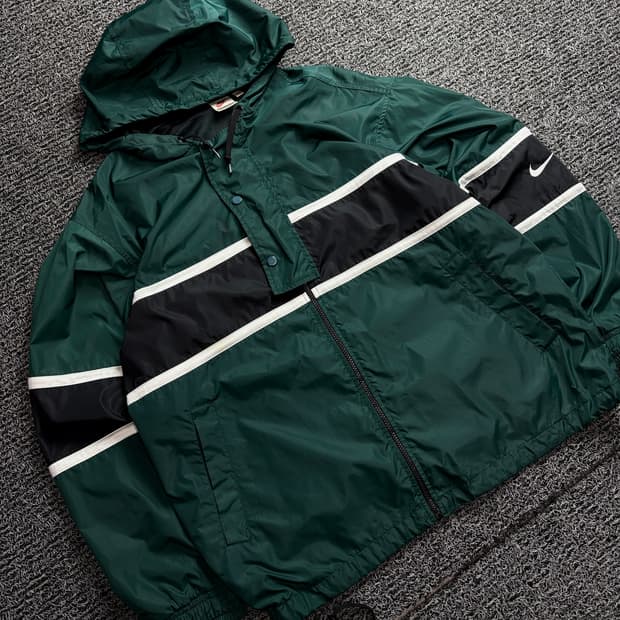 90s 나이키 올드스쿨 빅스우시 배색 박시핏 바람막이 1498
