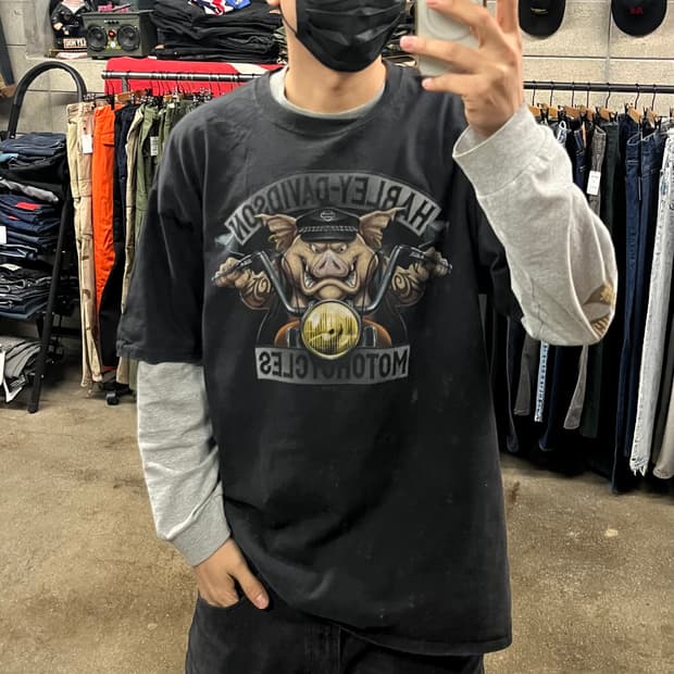 할리데이비슨 프린팅 티셔츠 (105)