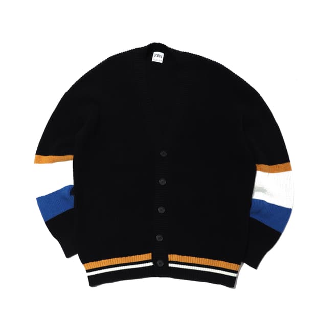 ZARA 배색 가디건 size XL