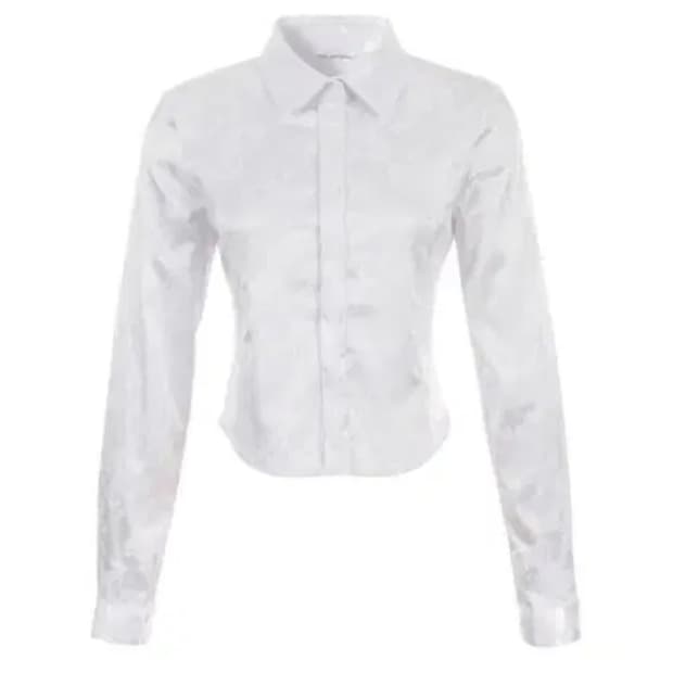 wsc아카이브 자카드 셔츠 화이트