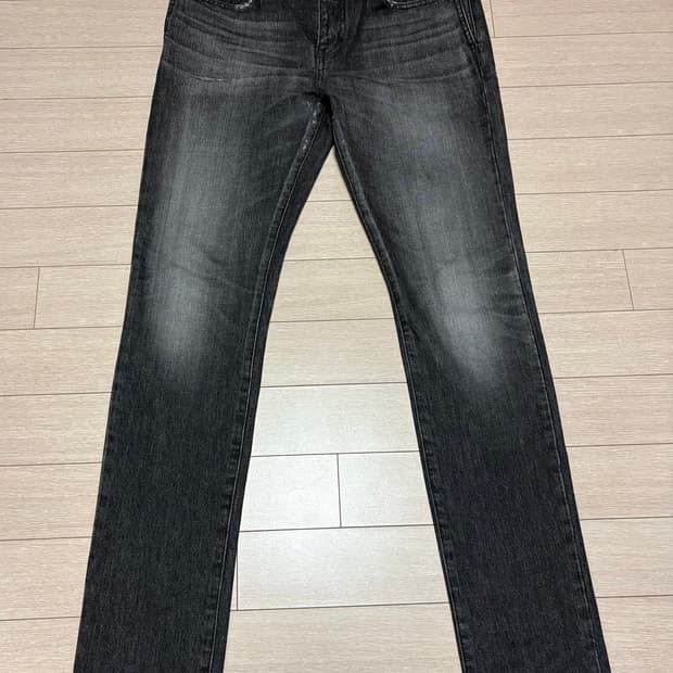 (32) 18ss 생로랑 블랙 디스 데님 팬츠 진