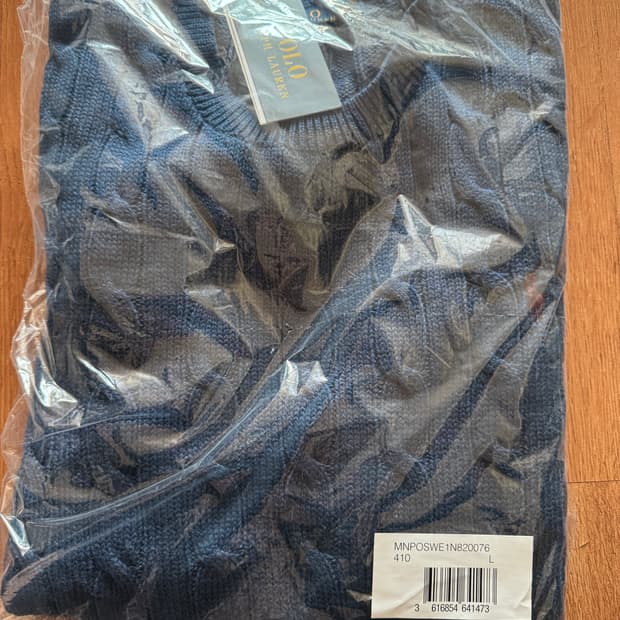 랄프로렌 반팔니트 네이비 L사이즈