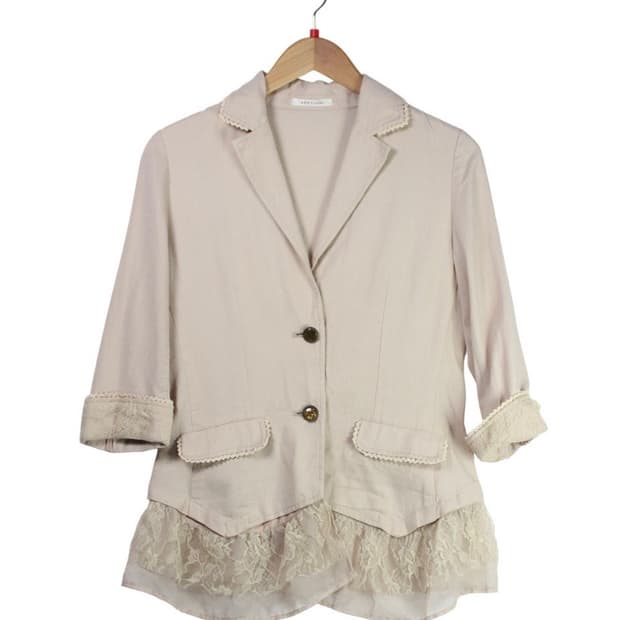 Axes femme 악시즈팜 베이지 레이스 자켓