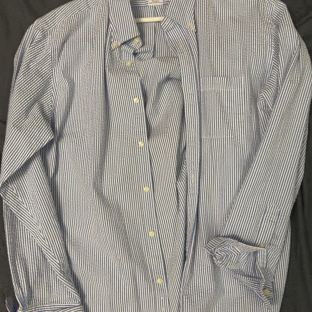 [XL] 브룩스 브라더스 시어서커 셔츠(라이트블루)