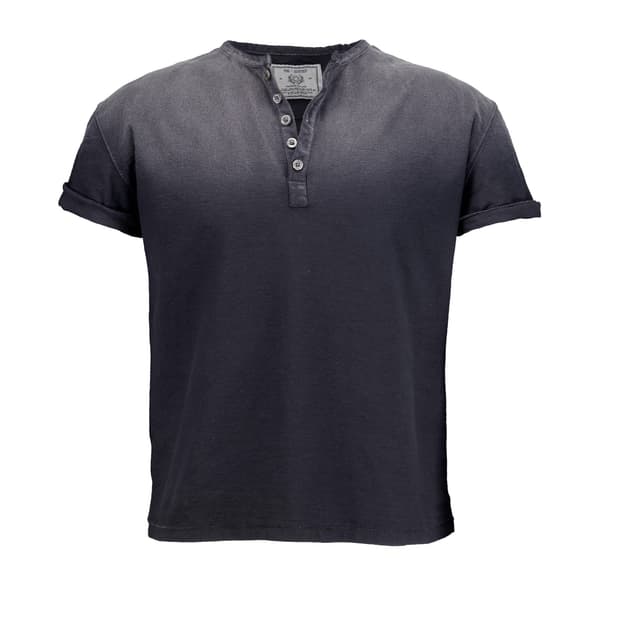 System Henley Neck Half Sleeve 3size